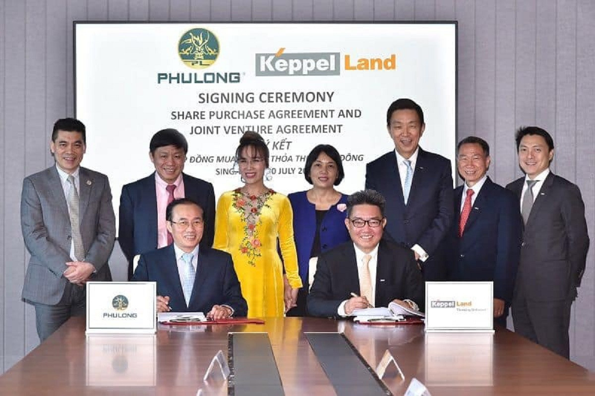 Lễ ký kết hợp tác chiến lược giữa chủ đầu tư Keppel Land và Phú Long